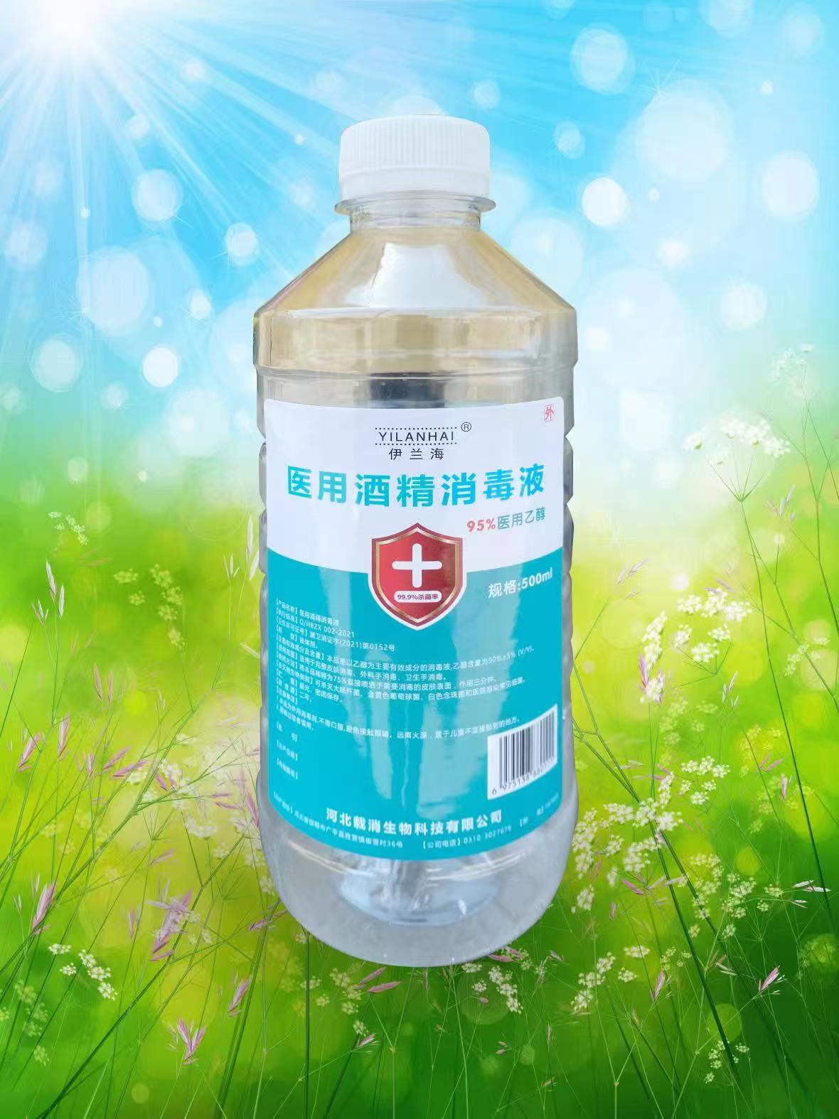 医用酒精消毒液 95%医用乙醇  500ml